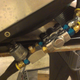 Oil cooler thermostat with temperature and pressure sensors.